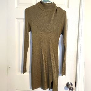 Forever 21 Olive BodyCon Dress with Slit